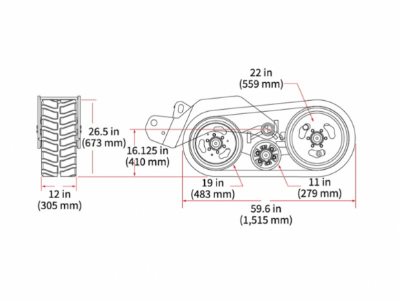 Гусеничный ход SOUCY S TECH 012P для посевного комплекса JOHN DEERE